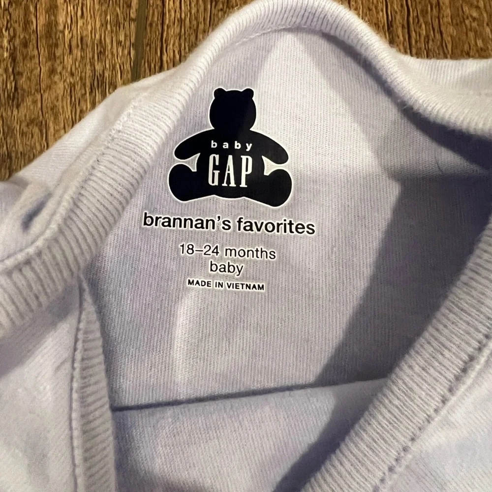 Set of Two Baby Gap Long Sleeve Onesies, 18-24 months